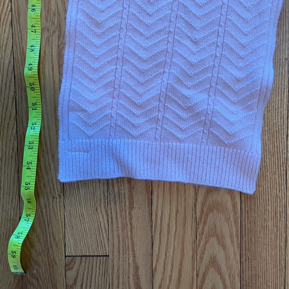 PENDLETON Pink Lambswool & Angora Authentic Pretty Cable Fall or Winter Scarf - Picture 6 of 6